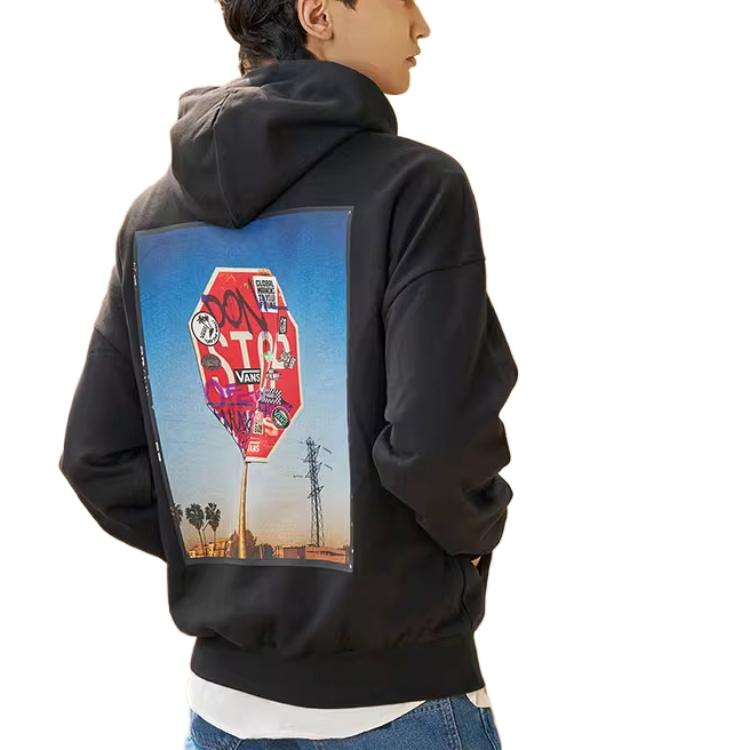 Vans Sweatshirts Unisex Hooded Moderate Regular VN000KCYBLK