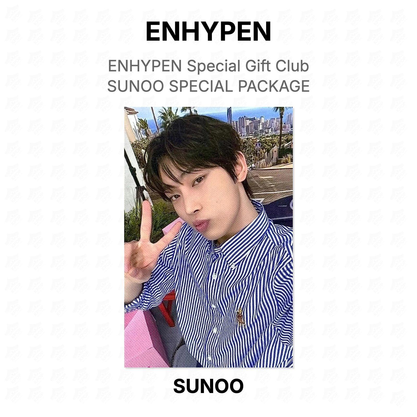 ENHYPEN Special Gift Club SUNOO SPECIAL PACKAGE Official Photocard SUNOO