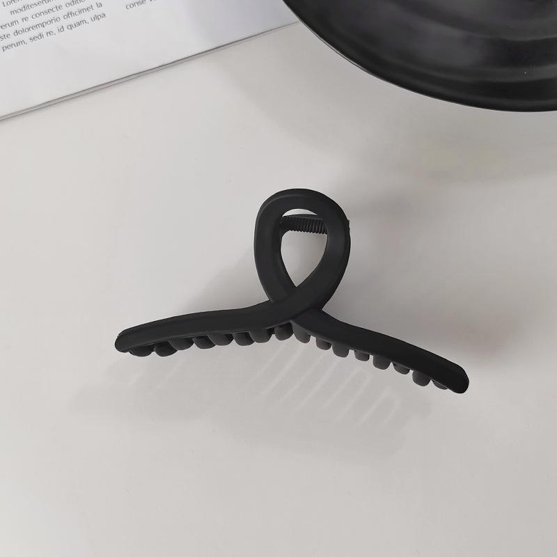 Women Elegant Black Geometric Plastic Hair Claw Lady Sweet Long Hair Holder Toothed Hair Clips Hairpins Fashion Hair Accessories
