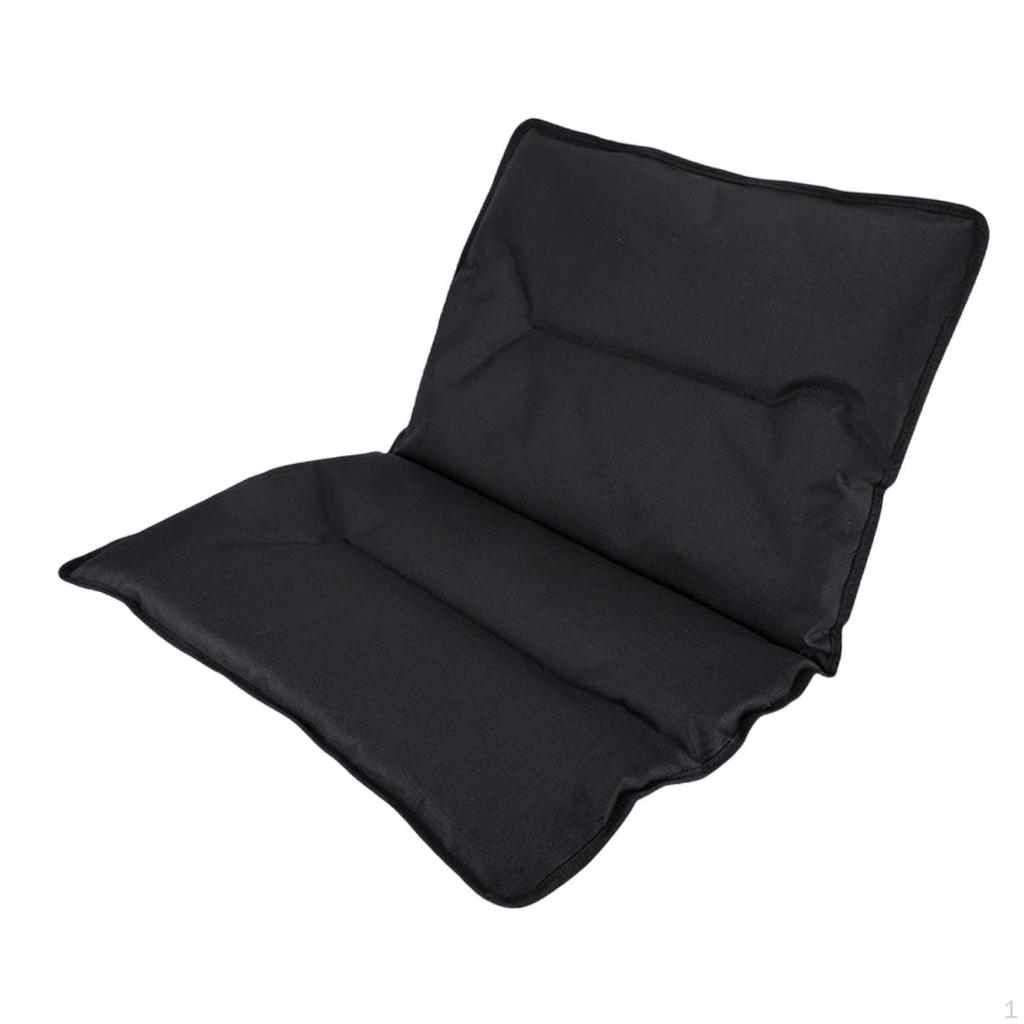 Beach Seat Floor Chair with Back Support Foldable Ground Folding Cushion for Lawn