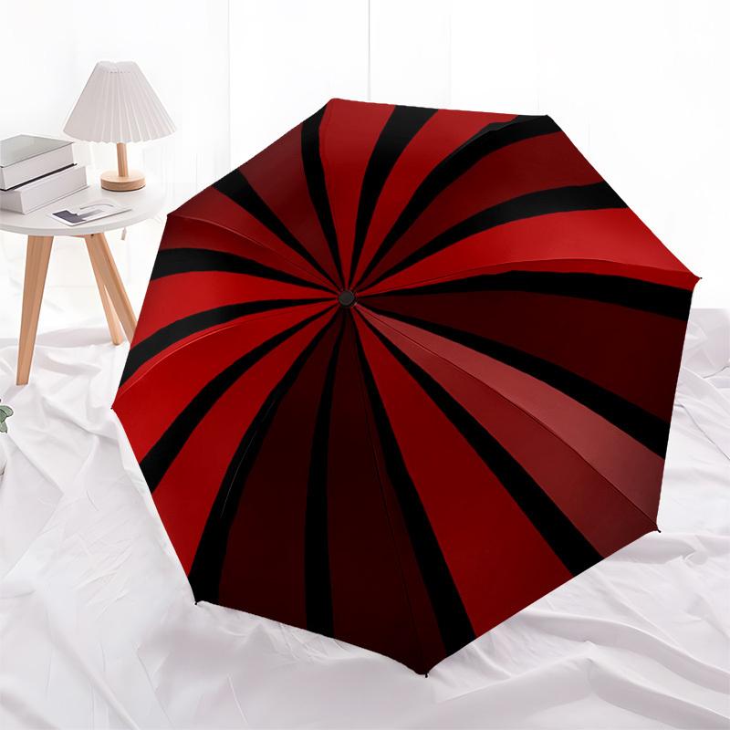 1pc Sunburst Pattern Automatic Open/Close Umbrella Compact Folding Umbrella, All-Season Portable Umbrella for Women/Men F1124294