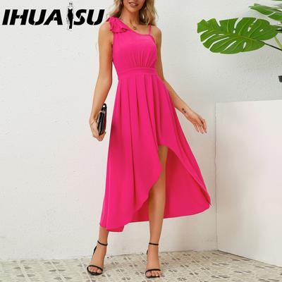 Women's Fashion Summer Spring Solid Color Print Sleeveless Suspenders Casual Dresses
