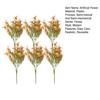 1/6Pcs Fall Artificial Flower Realistic Fake Plastic Flower Home Office Wedding Party Table Centerpiece Indoor Outdoor Faux Bloom Decoration