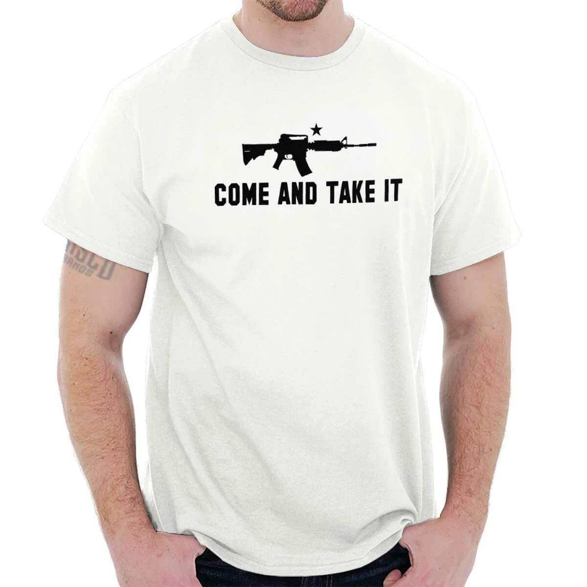 Pro Guns Come and Take It Rifle Firearms Womens or Mens Crewneck T Shirt Tee M