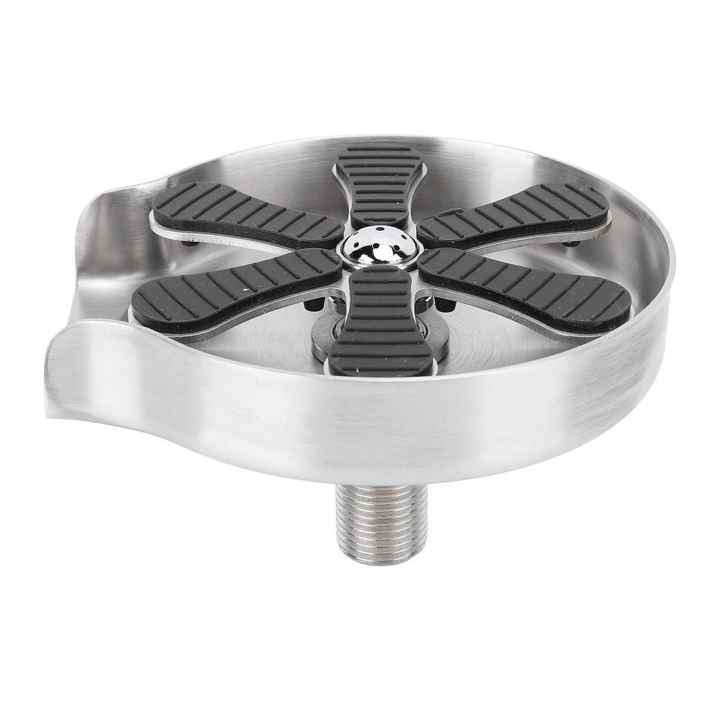 Automatic Cup Washer High Pressure Glass Rinser Press Type Stainless Steel Cup Cleaner for Bar