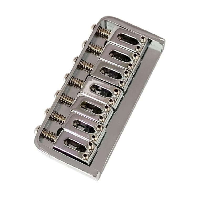 Metal Fixed Hardtail Saddle Bridge with Wrench & Screws Top Load Guitar Tailpie