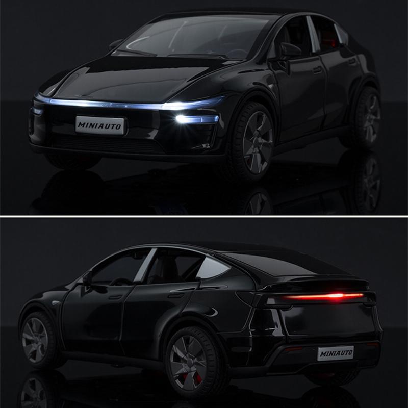 1:32 2026 Modèle Y SUV Alliage Modèle de Voiture Moulé sous Pression Métal Voiture à Énergie Nouvelle Modèle de Véhicule Simulation Son Lumière Collection Jouet pour Enfants Cadeau