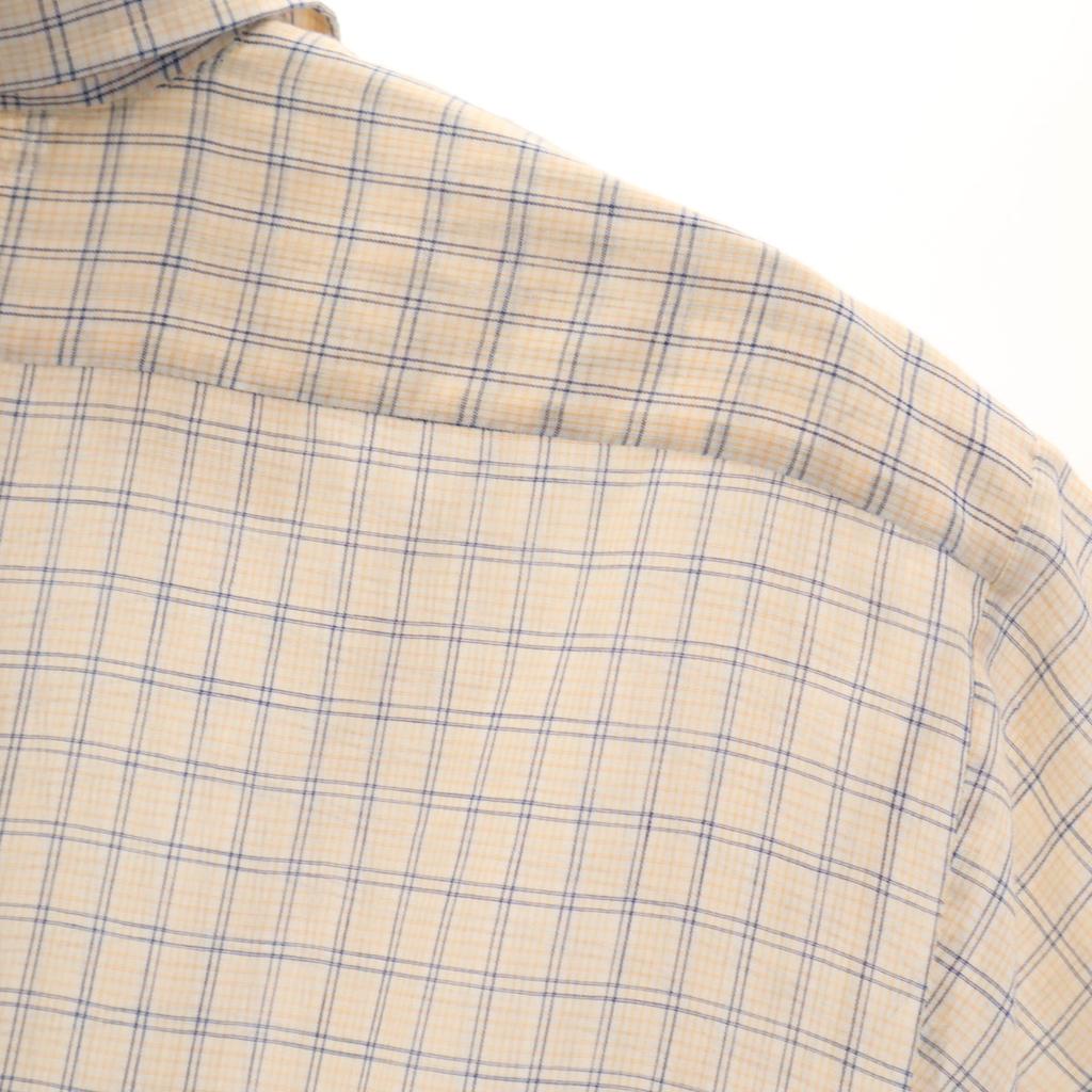 70s 80s Vintage Check Pattern Short Sleeve Box Silhouette Shirt 161/2 Men's Used