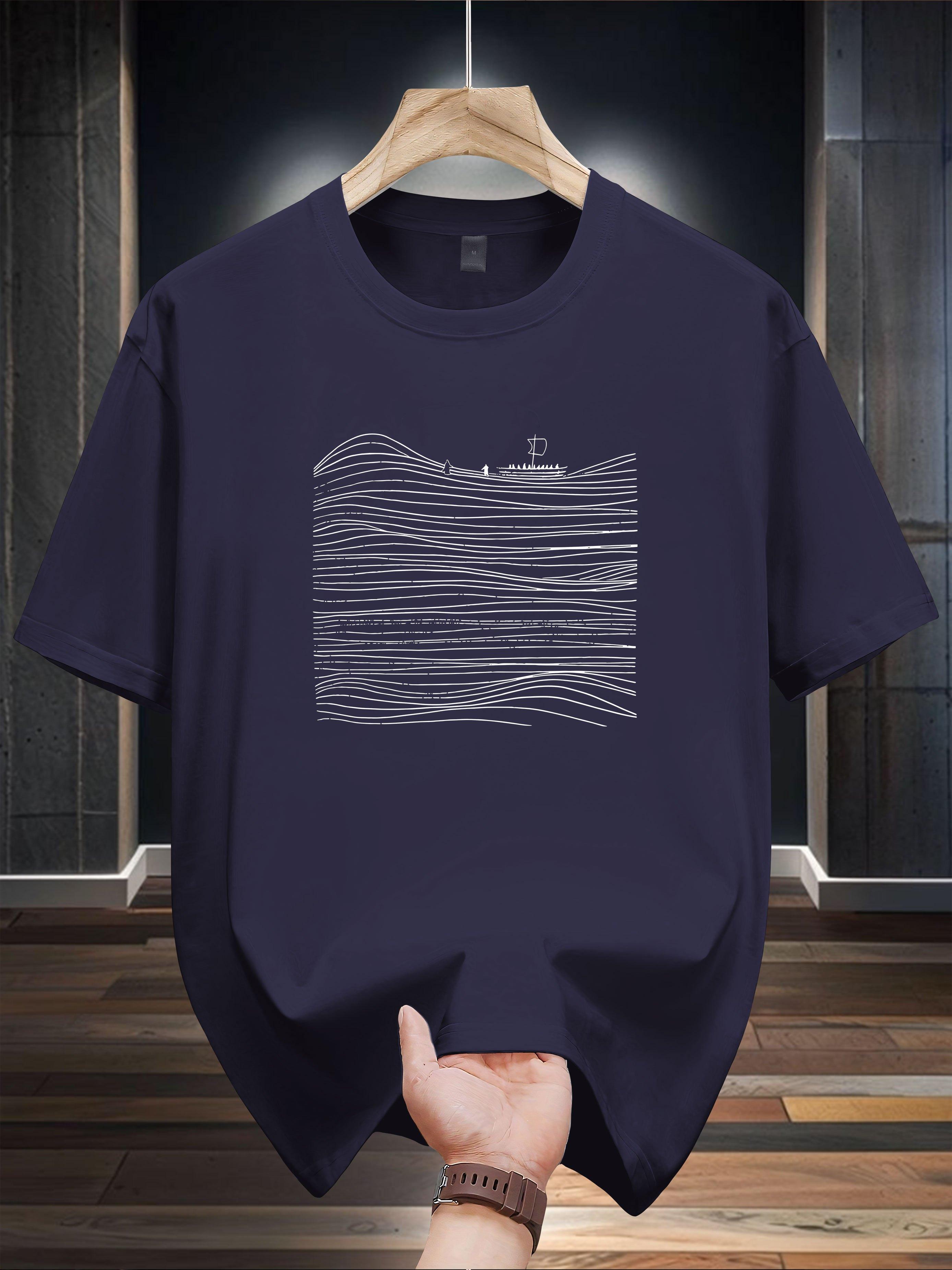 100% Cotton Graphic T-shirt - Casual Crew Neck M