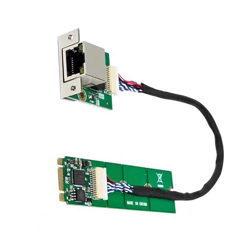 B+M Key Networking Card Single Port Ethernet Card Adapters I225-V 2.5G/1000/100Mbps Networking Card Replacement