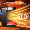 Bedroom Living Room Black Electric Heater Efficient Electric Heater Heaters Bedroom Heater 800W And 1200W Power
