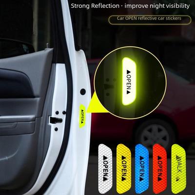 Reflective Car Door Safety & Decorative Anti-Scratch Stickers