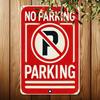 Vintage No Parking Metal Sign Retro Tin Wall Art for Pub Garage Man Cave Home ZZTM