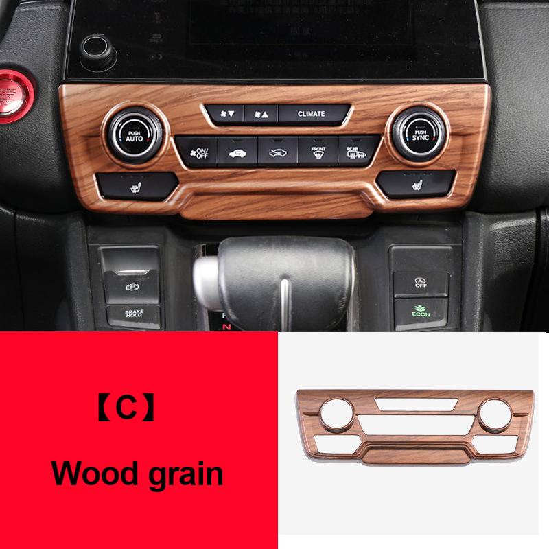 For Honda CRV CR-V 5th 2017 2018 2019 2020 2021 2022 ABS Car Air Conditioning Control Knob Panel Trim Cover Interior Accessories