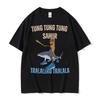 Tralalero Tralala Funny Shark Meme T Shirts Gifts Unisex Women Fashion Trend High Street Tshirt Cotton ONeck Short Sleeve T Shirt