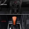 Car Shift Knobs Cover Leather Shift Lever Gear Handle Cover for 2018 2019 2020 2021 2022 2023 Subaru Crosstrek Decoration Accessories Scratch