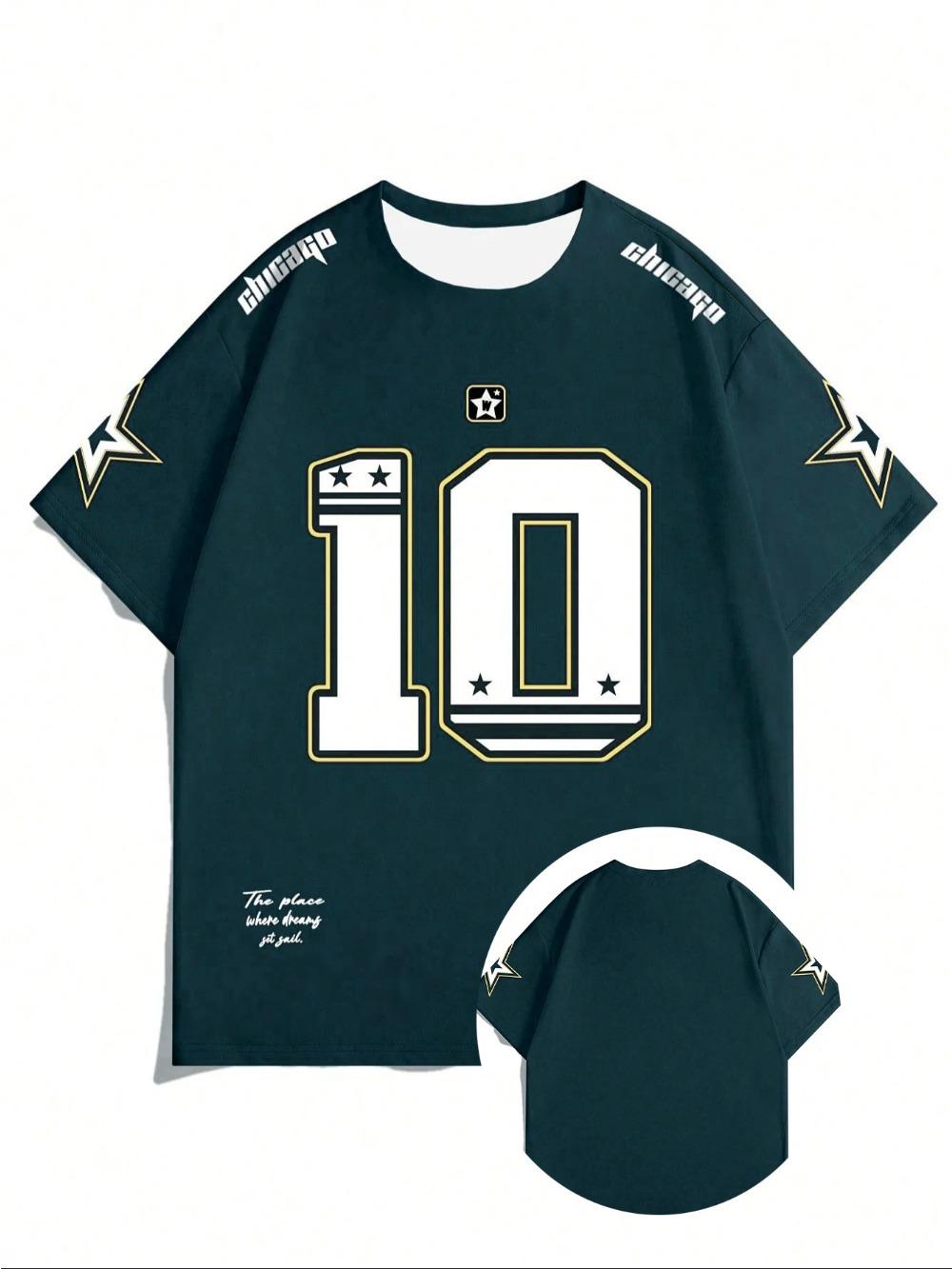 

Летняя унисекс футболка с коротким рукавом и 3D-принтом №10 для спорта, повседневной носки, унисекс, мужская, летняя, гоночная 6XL