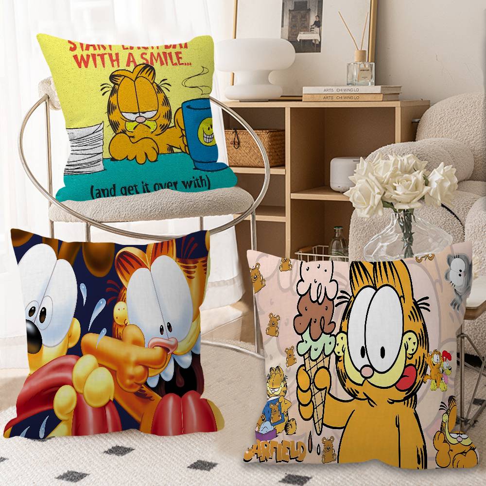 Cute Anime G-Garfields Cat Cushion Cover Decorative Pillow Sofa Home Decor case pillow cases
