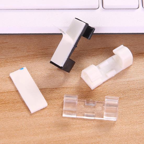 20 sztuk Samoprzylepny Klips do Kabli Sieciowych Organizer na Przewody Mocowanie Uchwyt Zacisk