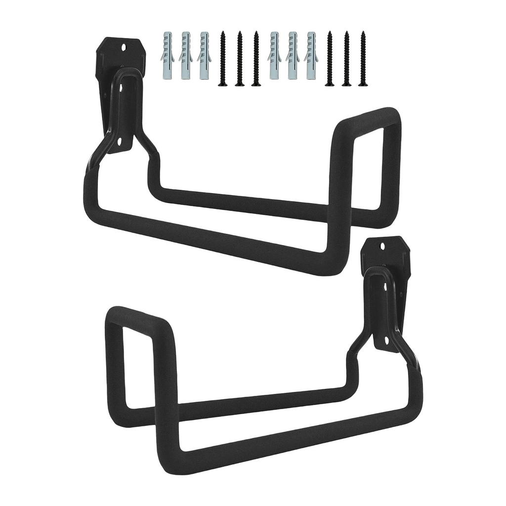2pcs Wall Mounted Garden Hose Storage Bracket High Load Capacity Garage Hooks Garden Tool Organization Accessories