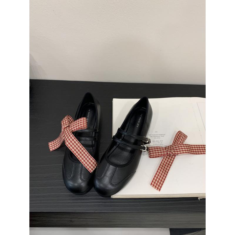 Spring and Autumn two wear Mary Jane shoes high heels Mori buckle inner height increase shallow mouth single shoes 2025 women's shoes
