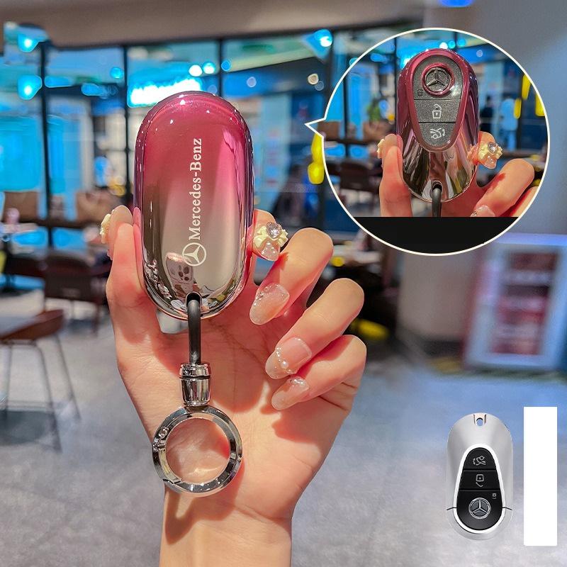Car Remote Key Case Shell For Mercedes Benz C E S Class W223 W206 C260 S450 S500 CLA W177 C180L E260L W205 W213 W222 AMG CLA220