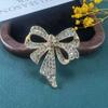Chic Retro Rhinestone Bow Brooch: Women's Luxury Fashion Accessory