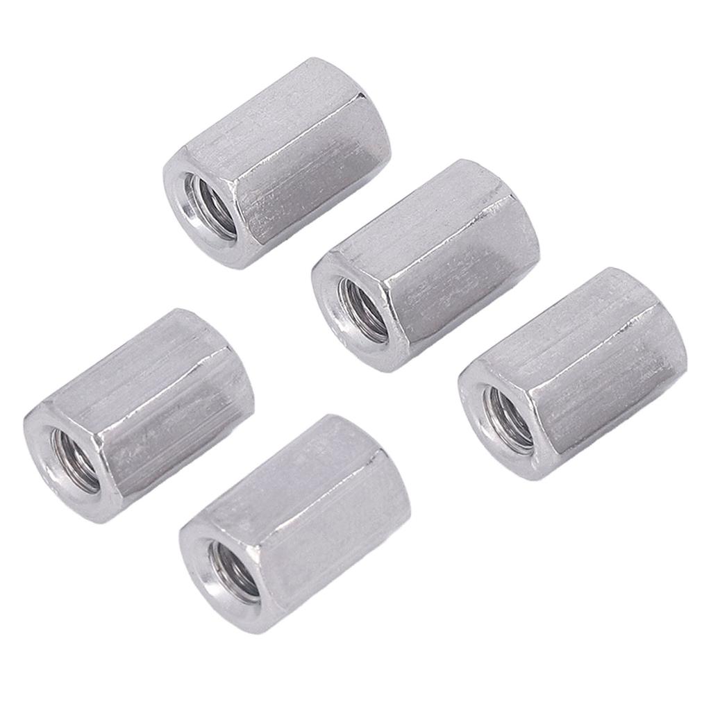 20Pcs Hex Coupling Nut Set Connector 304 Stainless Steel Industrial Fastener M6x1.0 10 L15mm