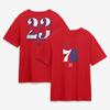 Heißer Verkauf 76ers Nr. 23 JAMES Grafikdruck T-Shirt Herren Damen Streetwear Y2K Harajuku Rundhals Baumwolle Weiches Oberteil Locker Freizeit Oversized Sommer Neues T-Shirt