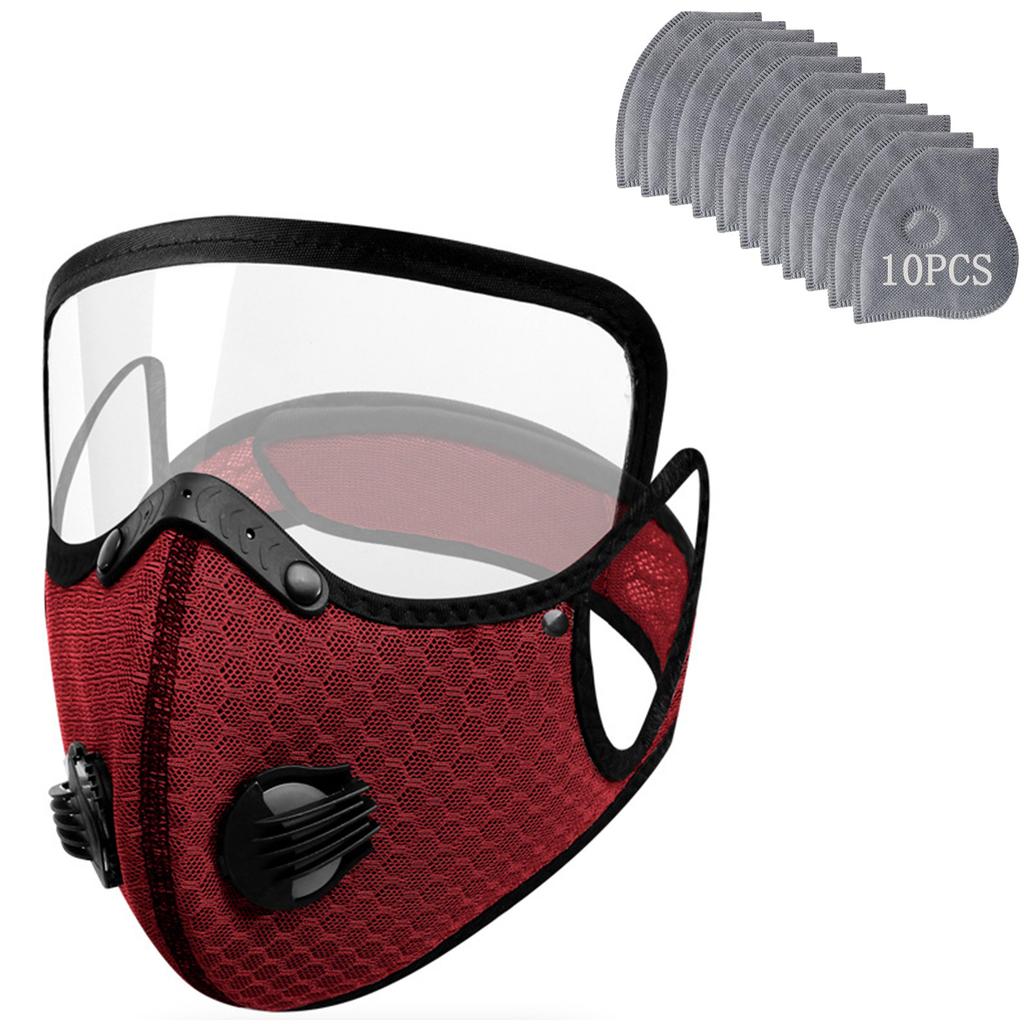 Unisex Reusable Face with 10 Replaceable Filter Inserts, Breathable for Outdoor Work and Daily Use
