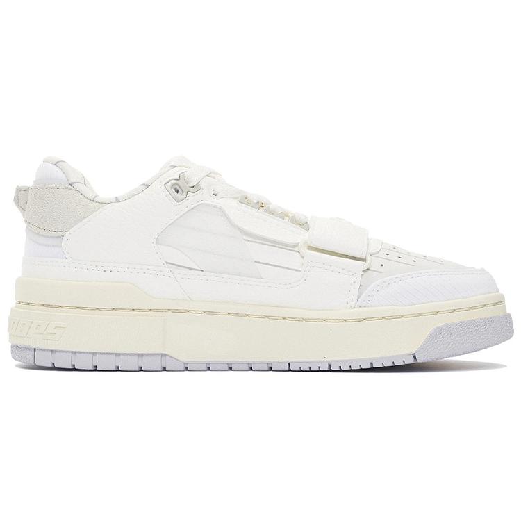 Li Ning Rookie Low Top Vintage Basketball Shoes Women's White Gray ABCS028-14