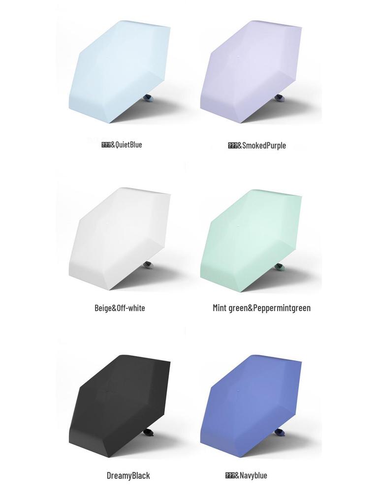 Compact Ultralight Dual-Use Mini Umbrella: Portable Anti-UV Sunshade for Women, Perfect for Sunny and Rainy Days