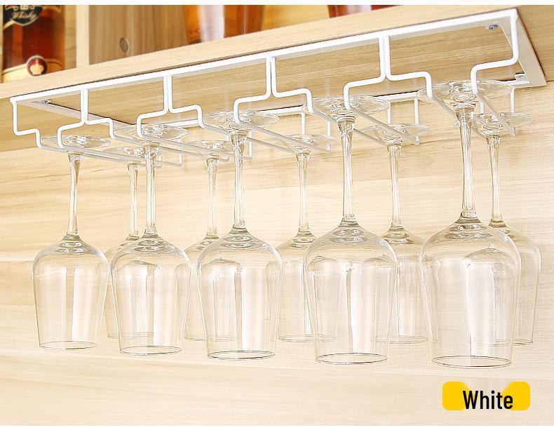 Red Wine Glass Hanging Rack for Stemware Display and Storage