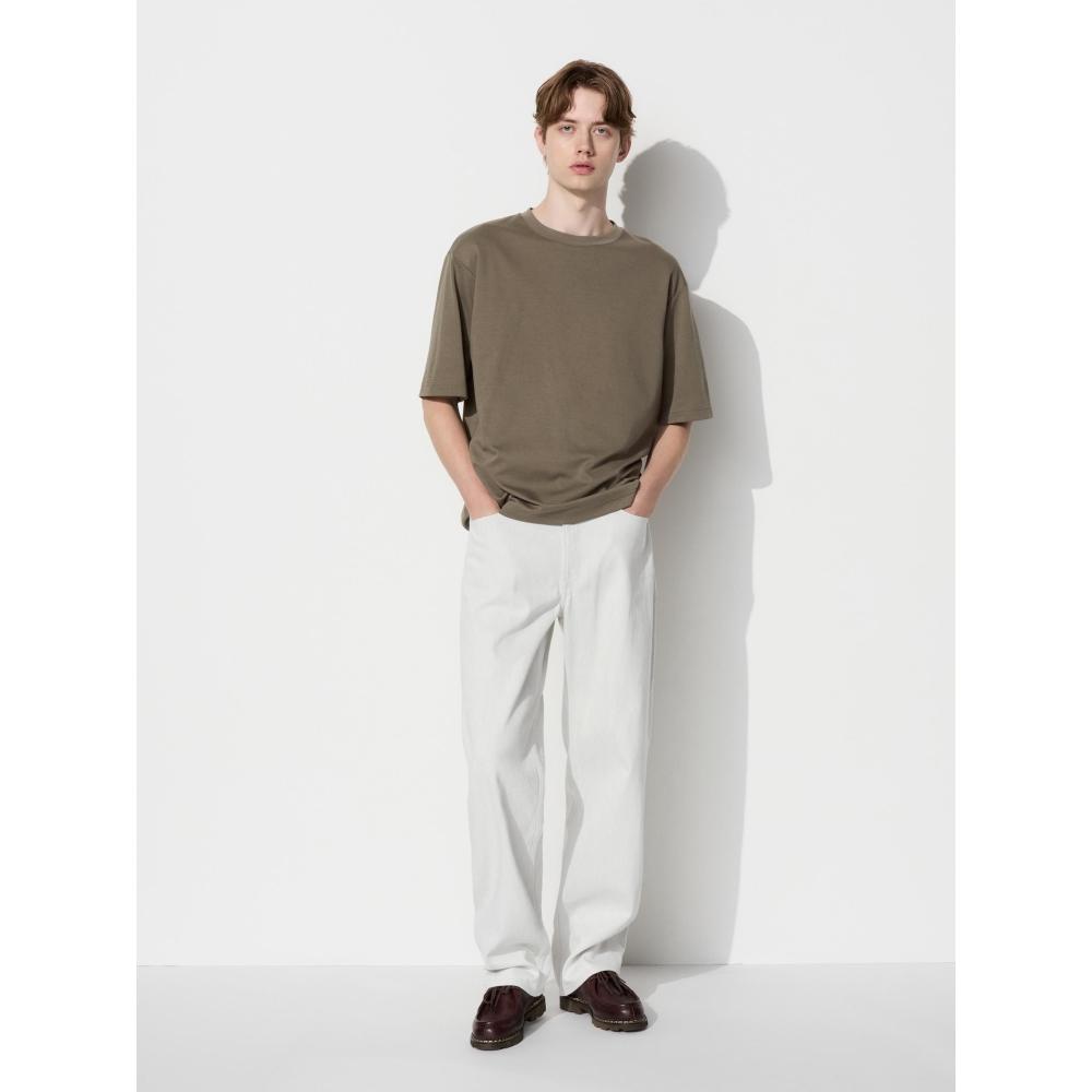 Uniqlo Japonské široké rovné džíny dlouhé