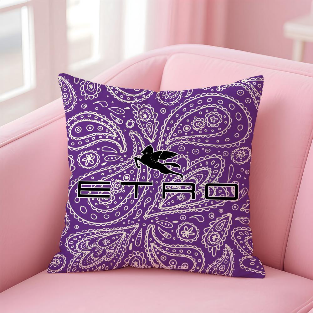 Etro Cute Brand Cushion Cover Comfortable Reversible Pillow Cover Ideal For Car Sofa Bedroom & Beyond