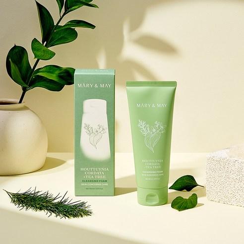 MARY&MAY Houttuynia Cordata & Tea Tree Pore Cleansing Foam Deep Cleansing & Sebum Care 150ml
