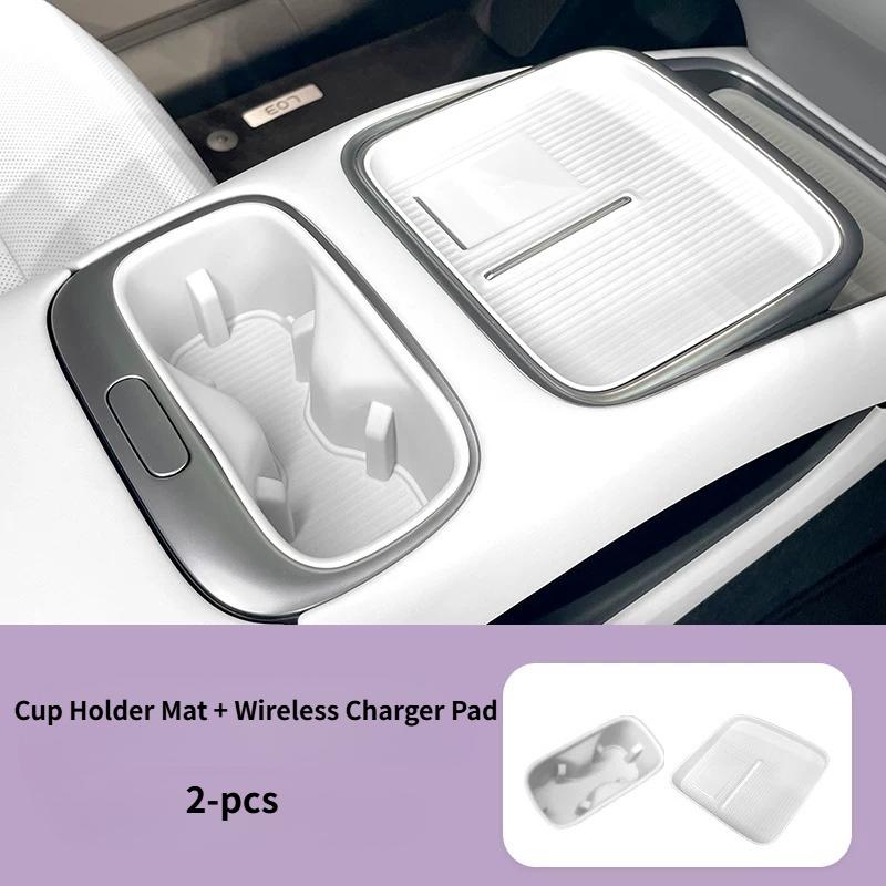 For 2026 XPENG L03 Wireless Charging Panel Silicone Mat Original Car Color Dustproof Anti-slip Pad Car Interior Accessories