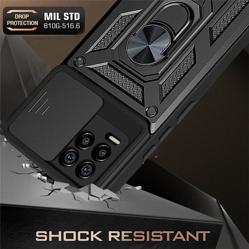 Für OPPO Realme 5 8 9i 9 10 Pro Plus Fall Stoßfeste Rüstung Autohalter Ringabdeckung für Realme C3 C11 C12 C15 C25 C30 C31 C33 C35