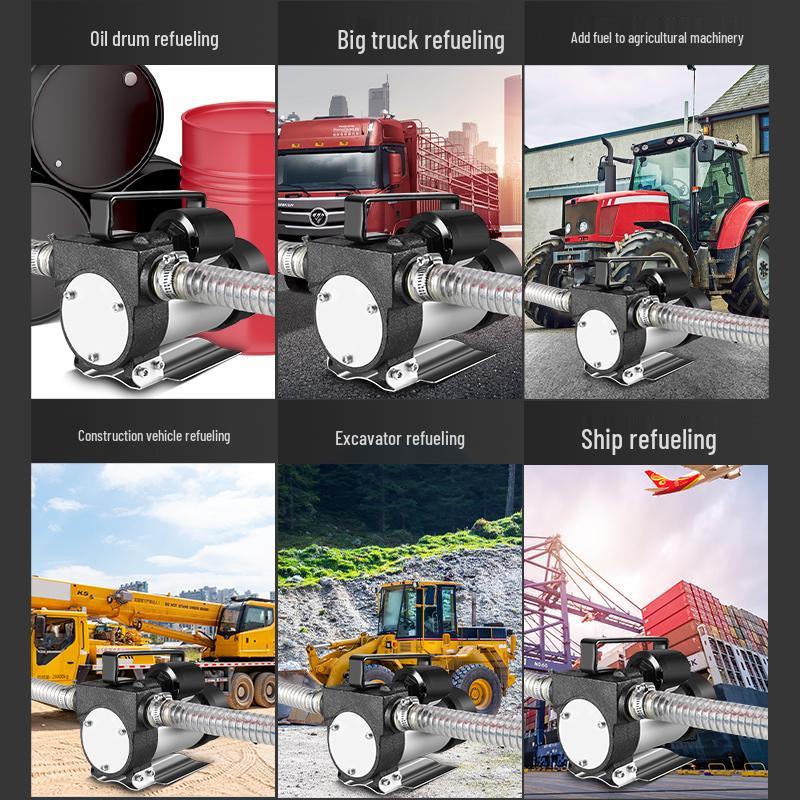 Electric Oil Pump 12v/24v Universal, 220v Diesel Pump, Self-Priming Refueling System