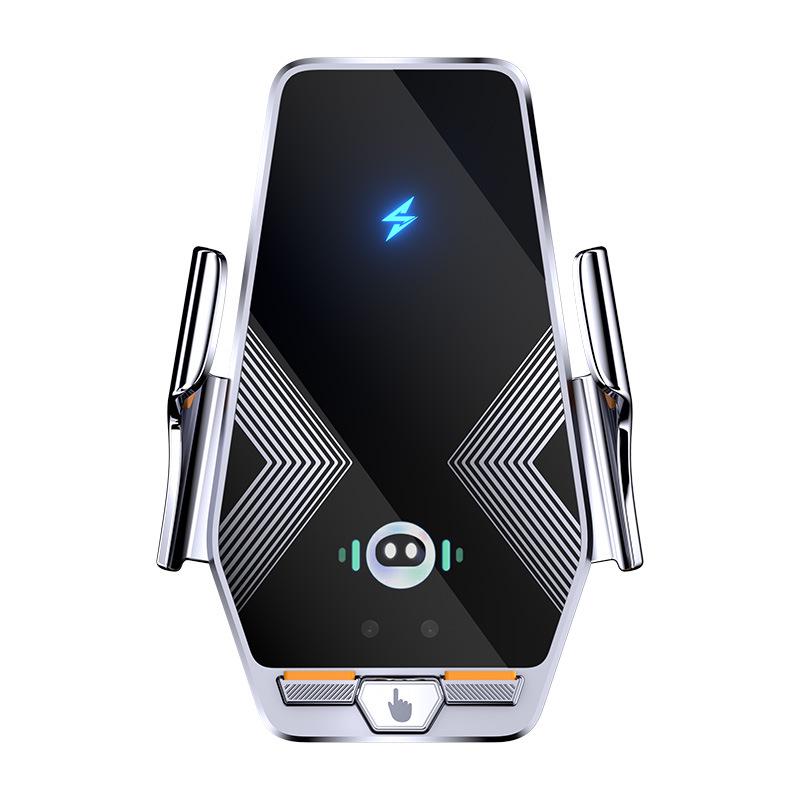 

Magnetic Car Phone Holder with Electric Opening and Closing, Wireless Charging & Buckle Design Screen Holder + J Clip сірий колір