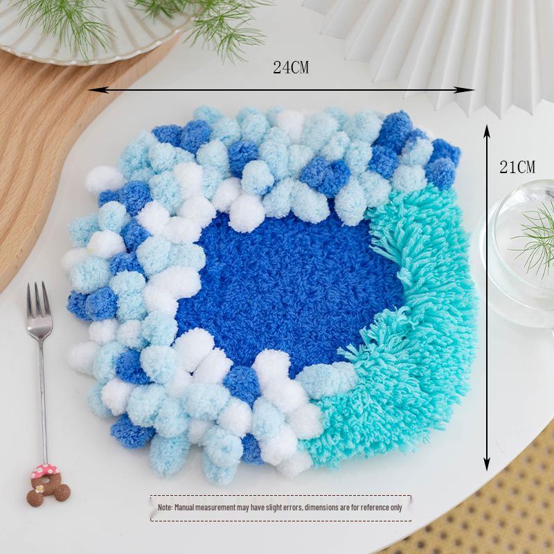 Moss Coaster Rug Kit: Beginner-Friendly Mori Style Doormat Gift Set