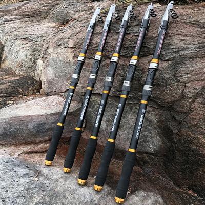 Nova Vara de Pesca Telescópica de Alta Qualidade 2,1M-3,6M Ultraleve Fibra de Carbono M Power Vara Giratória de Longo Alcance Peso da Isca 5-50g Pesca Adequada para o Verão