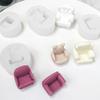 Mini Sofa Chair 3D Silicone Mold Flexible Candle Wax Soap Making Mould DIY Craft for Make Chocolates Hard Candy Dessert