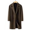 New Autumn and Winter Korean Version Fashion Medium and Long Double-sided Woolen Coat Cotton Wool Coat Trench Coat Trend Double-breasted