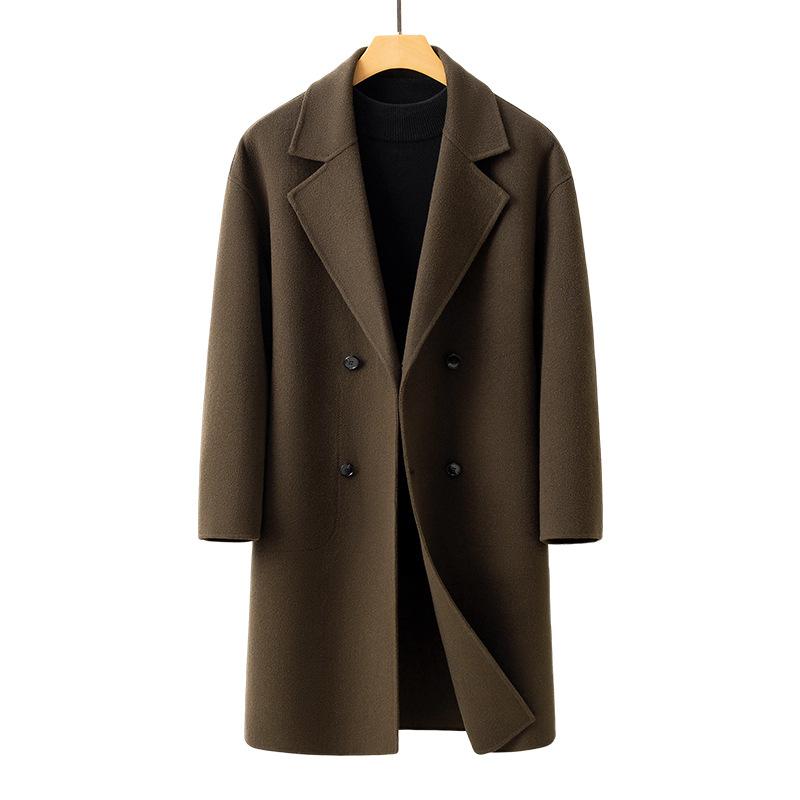 Новая осенне-зимняя корейская версия модного среднего и длинного двухстороннего — фото 4