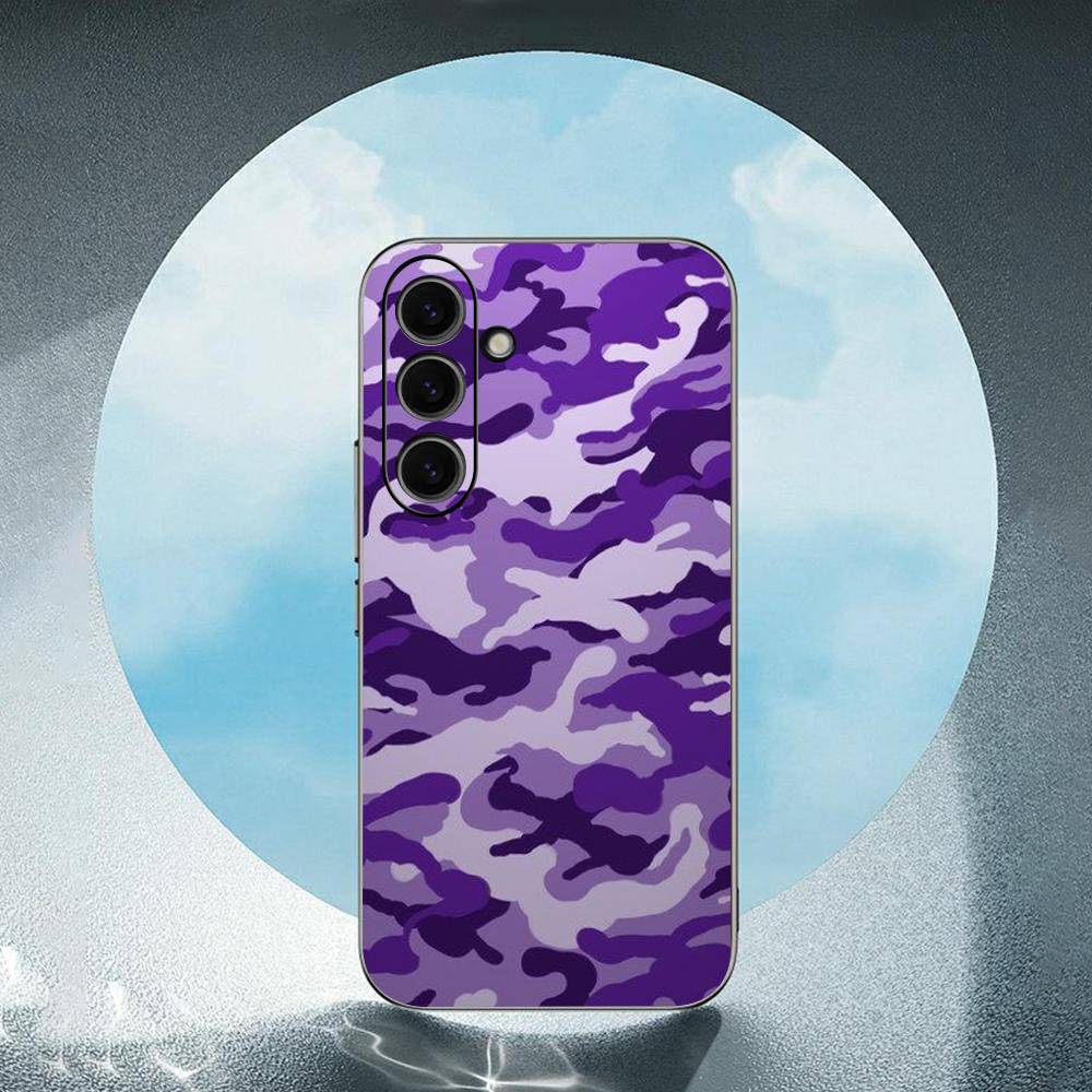 C-Camouflage-E Luxury Black Phone Case For Samsung Galaxy S23 S24 S25 Ultra S22 Plus S21