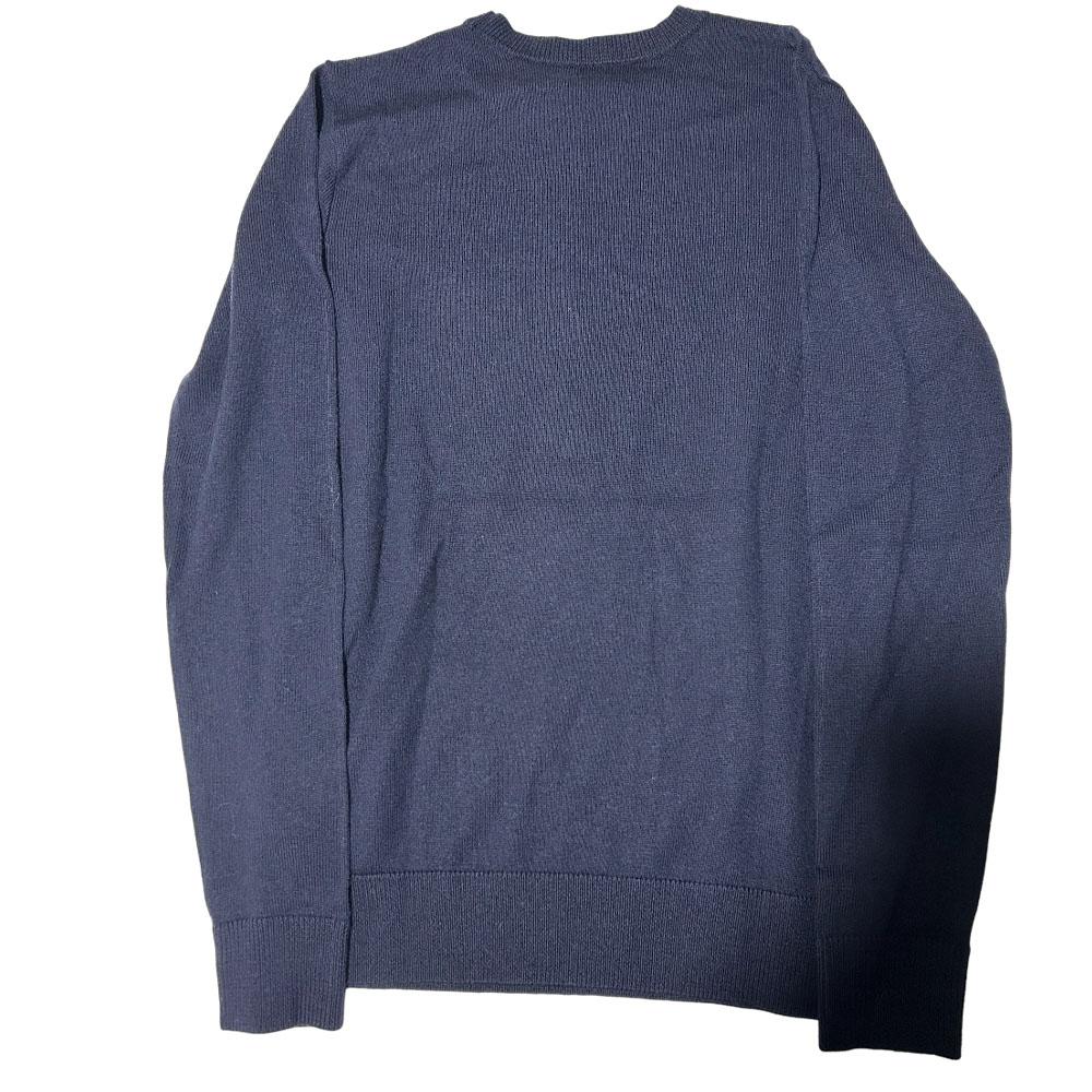 Polo Ralph Lauren FW22 Logo Embroidered Print Solid Color Crew Neck Long Sleeve Sweater Women Sweater Dark-Blue 211685218-002