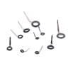 Non Ceramic Ring 20PCS MKG 1.0S 1.5S 2.0S 3.0S for Model Fishing Rod Mini Repair Guides.