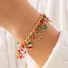 Fashion Christmas Tree Snowflake Santa Claus Beaded Bracelet for Women Men Festival Party Jewelry Bangle Lovely Charming Gift