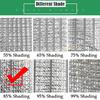 99% Shade Rate Aluminum Foil Sunshade Net Summer Silvery Reflective Sun Shelter Anti-UV Pergola Awning Car Sun Shed Canopy